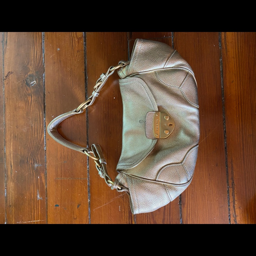 Gold Prada shoulder bag